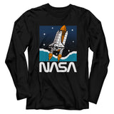 NASA - Shuttle In Space Long Sleeve Boyfriend Tee