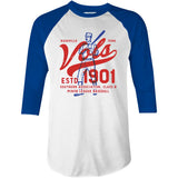 Nashville Vols - Tennessee - Vintage Defunct Baseball Teams - 3/4 Sleeve Raglan T-Shirt