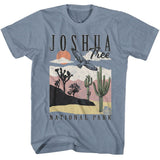 National Parks - Joshua Tree Landscape W Cacti T-Shirt