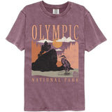 National Parks - Olympic Minimalist Landscape Comfort Color T-Shirt