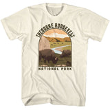 National Parks - Theodore Roosevelt Landscape Shape T-Shirt