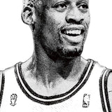 DENNIS RODMAN WHITE TEE Style001