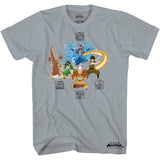 Avatar The Last Airbender the Four Elements T Shirt
