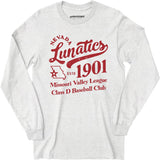 Nevada Lunatics - Missouri - Vintage Defunct Baseball Teams - Long Sleeve T-Shirt