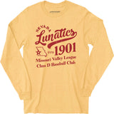 Nevada Lunatics - Missouri - Vintage Defunct Baseball Teams - Long Sleeve T-Shirt