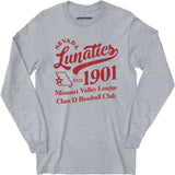 Nevada Lunatics - Missouri - Vintage Defunct Baseball Teams - Long Sleeve T-Shirt