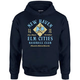 New Haven Elm Cities - Connecticut - Vintage Defunct Baseball Teams - Unisex Hoodie