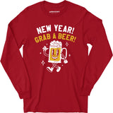 New Year Grab a Beer - Long Sleeve T-Shirt