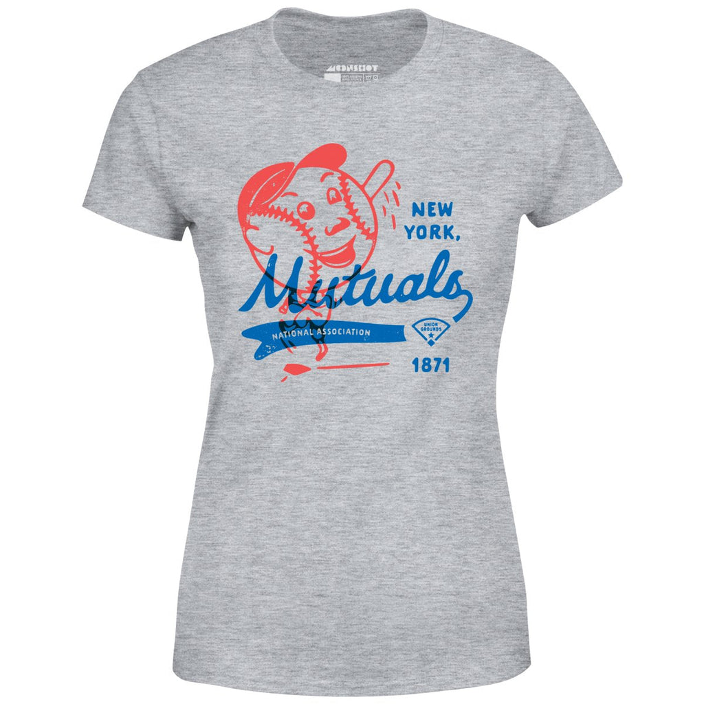 New York Mutuals - Vintage Defunct Baseball Teams - Women's T-Shirt