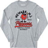 Newark Peppers - New Jersey - Vintage Defunct Baseball Teams - Long Sleeve T-Shirt