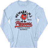 Newark Peppers - New Jersey - Vintage Defunct Baseball Teams - Long Sleeve T-Shirt