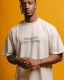 Nineties Rnb Every Morning V2 Oversized Cream Tee