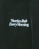Nineties Rnb Every Morning Relaxed Faded Black Hoodie