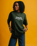 Nineties Rnb Every Morning V2 Oversized Green Tee