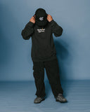 Nineties Rnb Type Love Relaxed Faded Black Hoodie