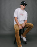 No-Face DAMN White Tee