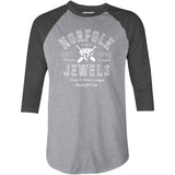 Norfolk Jewels - Virginia - Vintage Defunct Baseball Teams - 3/4 Sleeve Raglan T-Shirt