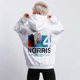 Norris White Helmet Hoodie