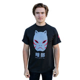 Naruto Shippuden Anbu Black Ops Mask Anime T Shirt