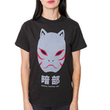 Naruto Shippuden Anbu Black Ops Mask Anime T Shirt