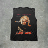 BEY 'BARB-WIRE' HEAVY CUT-OFF BLACK T-SHIRT