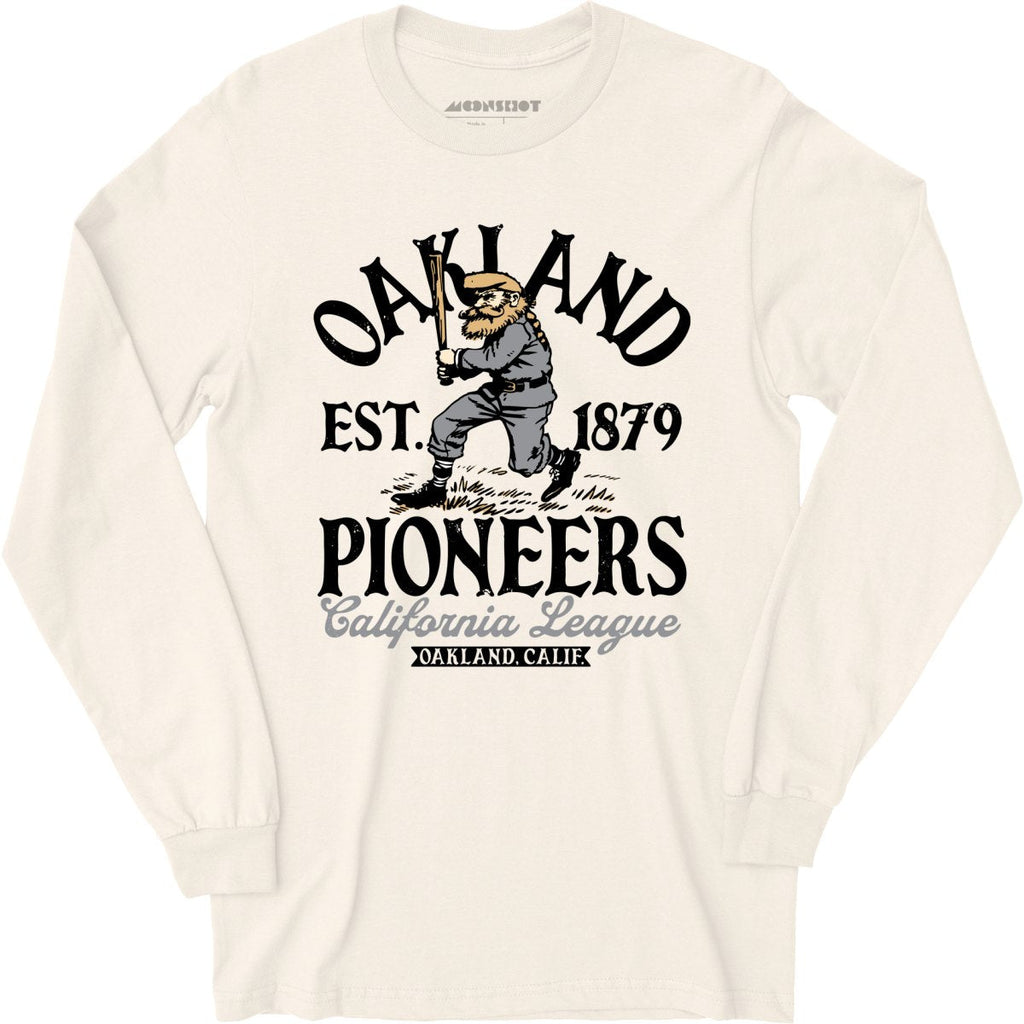 Oakland Pioneers - California - Vintage Defunct Baseball Teams - Long Sleeve T-Shirt
