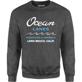 Ocean Lanes - Long Beach, CA - Vintage Bowling Alley - Unisex Sweatshirt