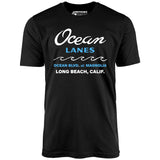 Ocean Lanes - Long Beach, CA - Vintage Bowling Alley - Unisex T-Shirt