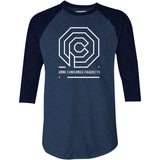 OCP Omni Consumer Products - 3/4 Sleeve Raglan T-Shirt