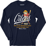 Odessa Oilers - Texas - Vintage Defunct Baseball Teams - Long Sleeve T-Shirt