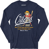 Odessa Oilers - Texas - Vintage Defunct Baseball Teams - Long Sleeve T-Shirt