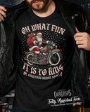 Oh What Fun HOG Santa Christmas T-Shirt