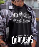 Premium Old School Born And Raised Vintage Crew -Tee