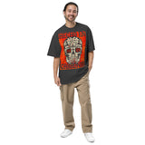 Hecho En Mexico Cabrones Sugar Skull Oversized faded ASCOLOUR T-shirt
