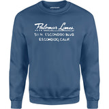 Palomar Lanes - Escondido, CA - Vintage Bowling Alley - Unisex Sweatshirt