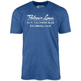 Palomar Lanes - Escondido, CA - Vintage Bowling Alley - Unisex T-Shirt
