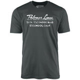 Palomar Lanes - Escondido, CA - Vintage Bowling Alley - Unisex T-Shirt