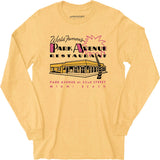 Park Avenue - Miami Beach, FL - Vintage Restaurant - Long Sleeve T-Shirt