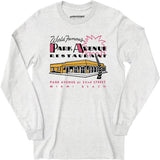 Park Avenue - Miami Beach, FL - Vintage Restaurant - Long Sleeve T-Shirt