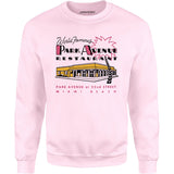 Park Avenue - Miami Beach, FL - Vintage Restaurant - Unisex Sweatshirt