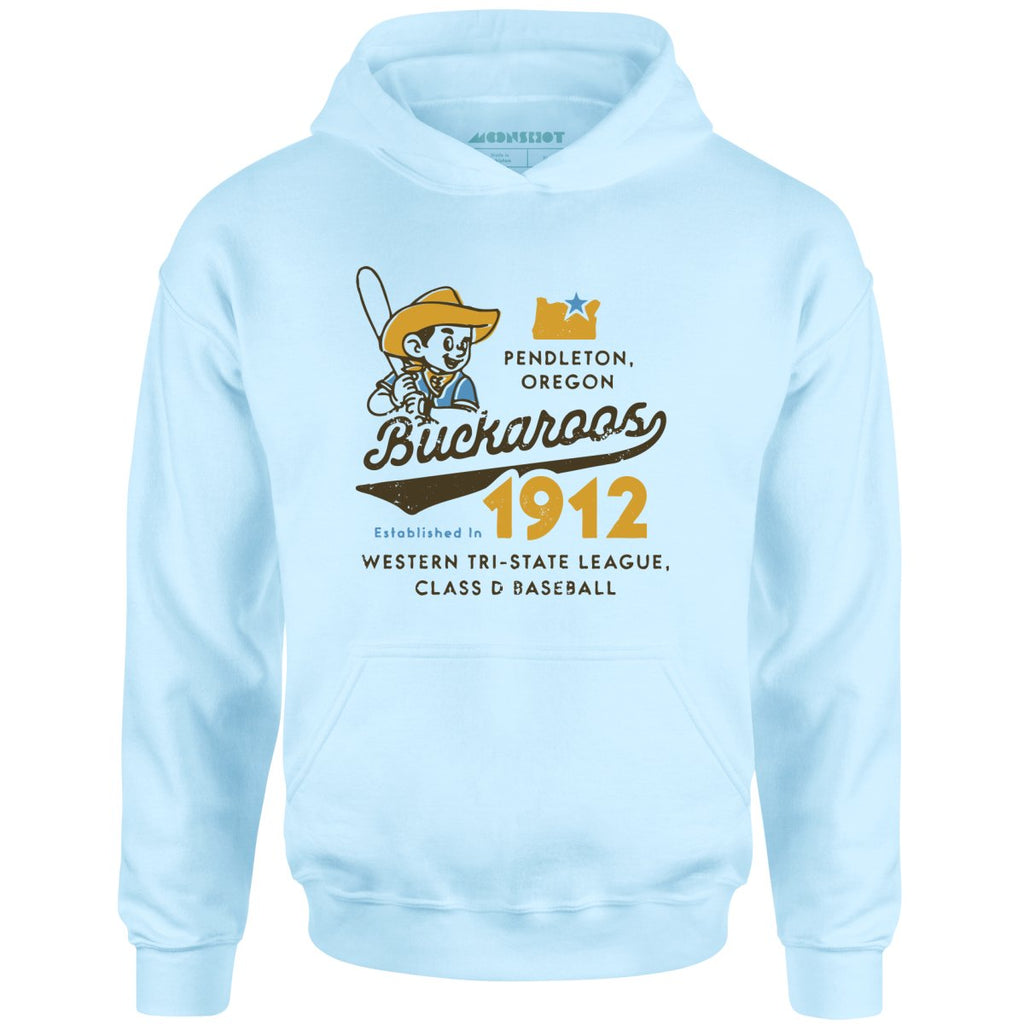 Pendleton Buckaroos - Oregon - Vintage Defunct Baseball Teams - Unisex Hoodie