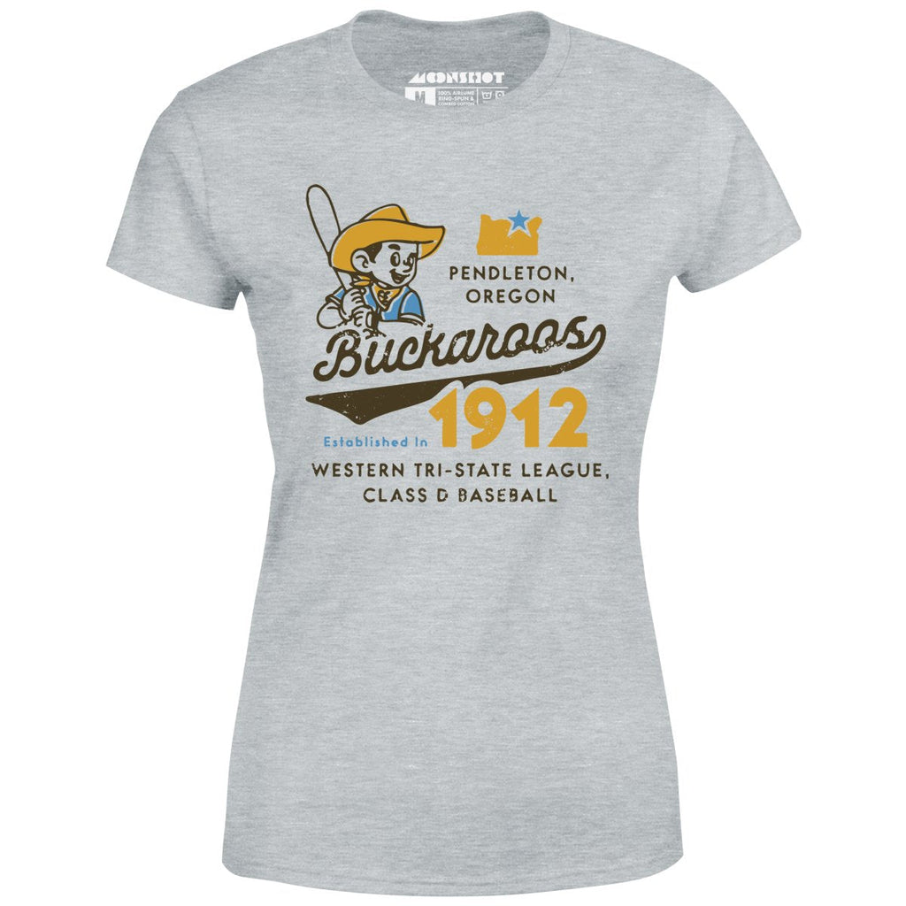 Pendleton Buckaroos - Oregon - Vintage Defunct Baseball Teams - Women's T-Shirt