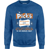 Pick's - Los Angeles, CA - Vintage Restaurant - Unisex Sweatshirt