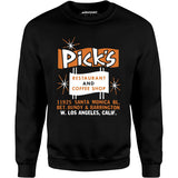 Pick's - Los Angeles, CA - Vintage Restaurant - Unisex Sweatshirt