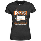 Pick's - Los Angeles, CA - Vintage Restaurant - Women's T-Shirt