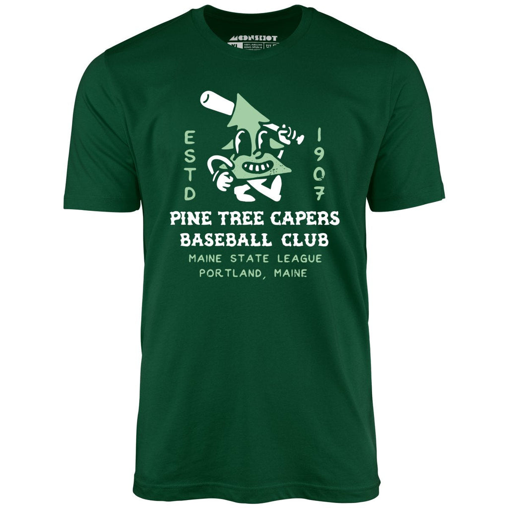 Pine Tree Capers - Portland, ME - Vintage Defunct Baseball Teams - Unisex T-Shirt