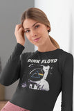 Pink Floyd Moon Long Sleeve Boyfriend Tee