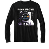 Pink Floyd Moon Long Sleeve Boyfriend Tee