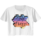 Pink Floyd Rainbow Wall Womens Crop Tee