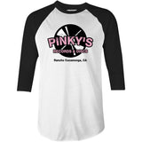 Pinky's Records & Discs - 3/4 Sleeve Raglan T-Shirt